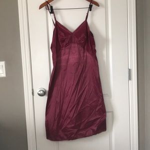 Vintage red slip dress